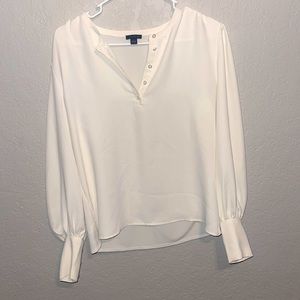 Ann Taylor cream blouse great for office or date night